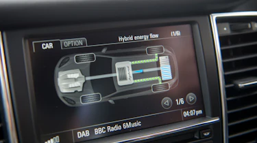 Porsche Panamera S E-Hybrid power flow graph