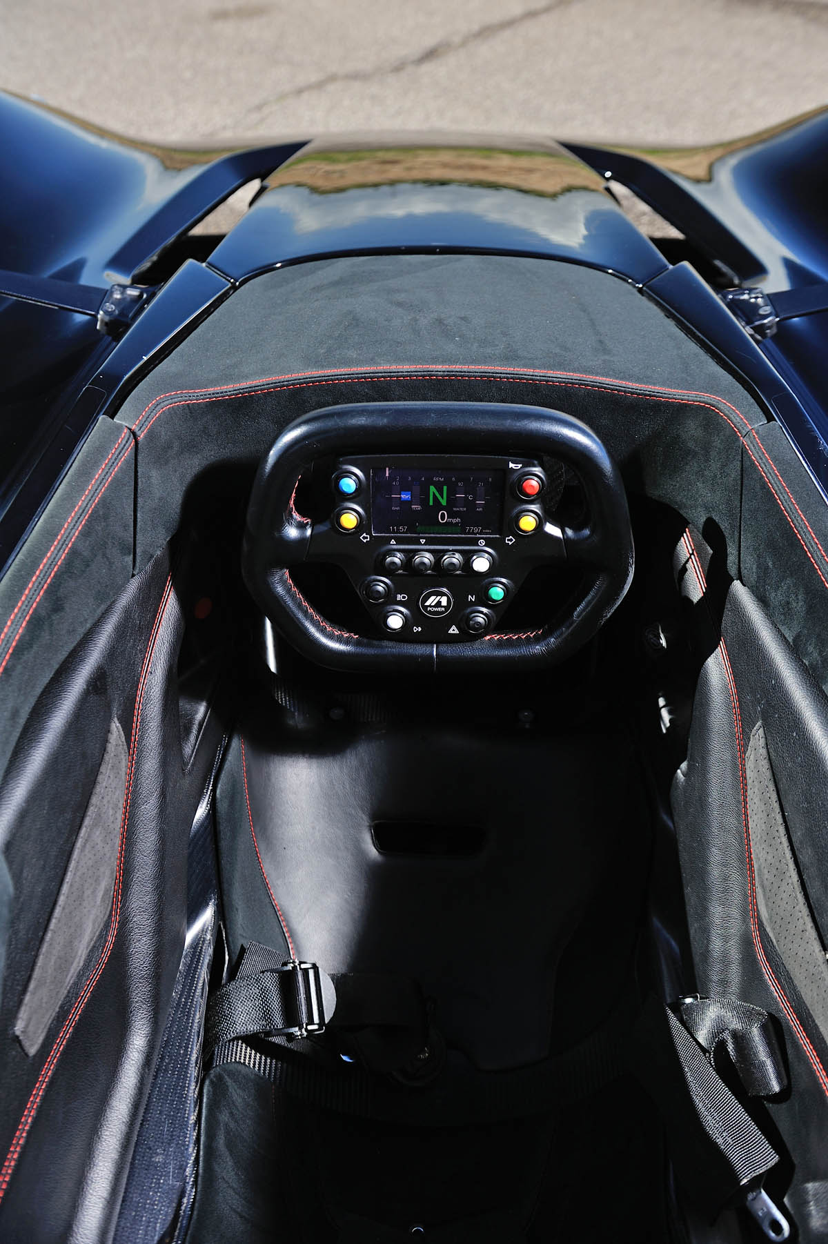 BAC Mono interior dashboard steering wheel