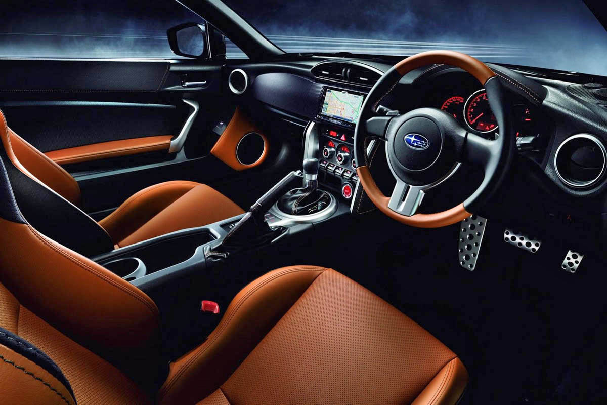 Subaru BRZ Premium Sport Edition black and tan two-tone interior