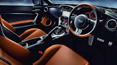 Subaru BRZ Premium Sport Edition black and tan two-tone interior