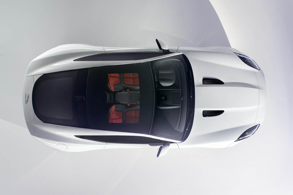Jaguar F-type Coupe: overhead preview picture