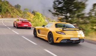 evo Car of the Year 2013 video: Mercedes SLS AMG Black and Porsche 911 GT3