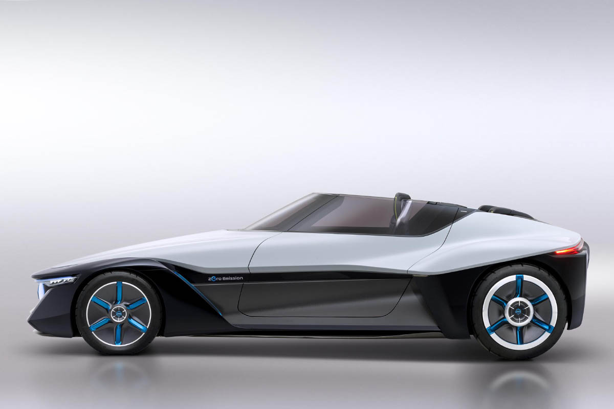 Nissan Bladeglider concept side profile