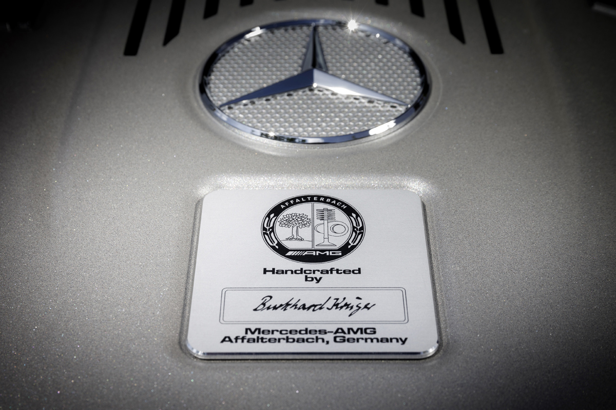 Mercedes S65 AMG engine plaque