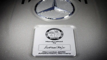 Mercedes S65 AMG engine plaque