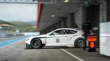 Bentley Continental GT3 leaving the pits