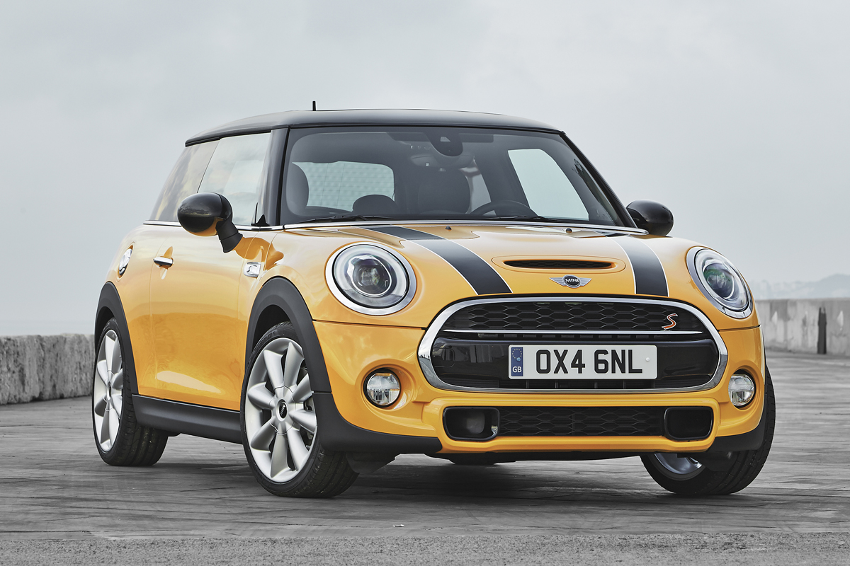 New 2014 Mini Cooper S yellow front