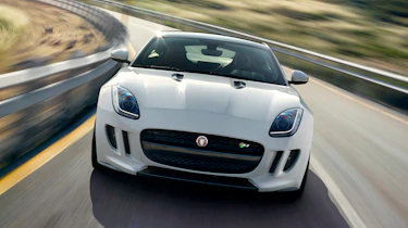 Jaguar F-type R Coupe front white