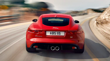 Jaguar F-type S Coupe red rear