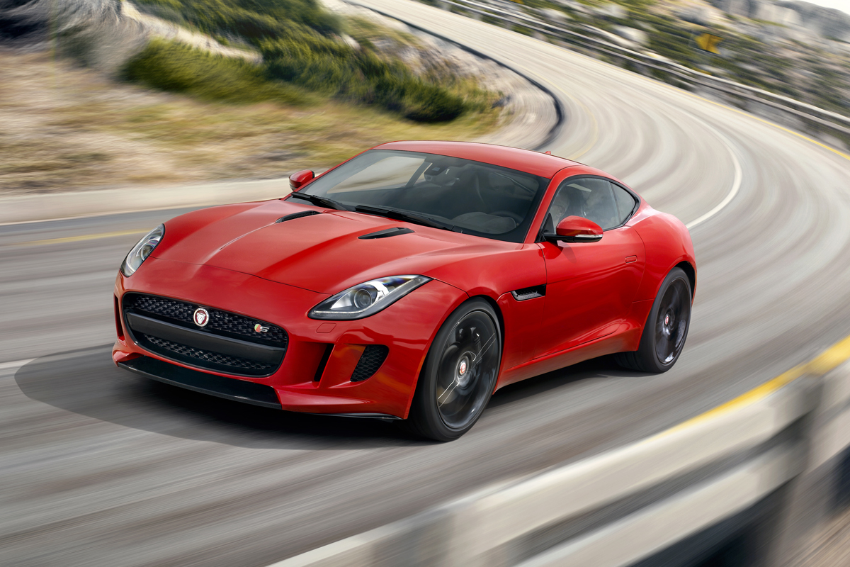 Jaguar F-type S Coupe red front