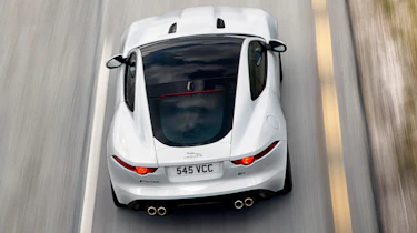 Jaguar F-type R Coupe Polaris White glass roof