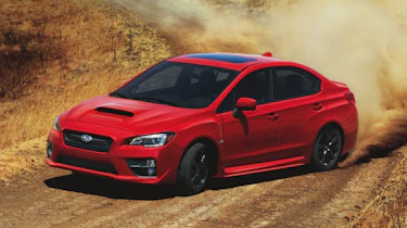 New Subaru WRX red drift