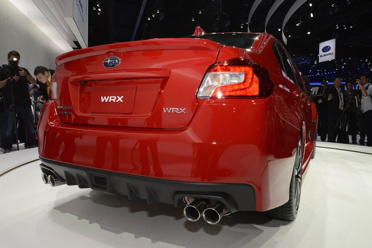 New Subaru WRX red rear