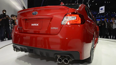 New Subaru WRX red rear