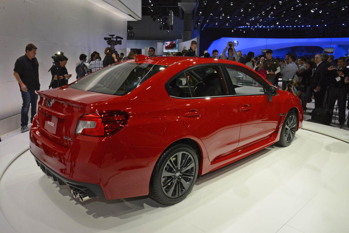 New Subaru WRX red rear