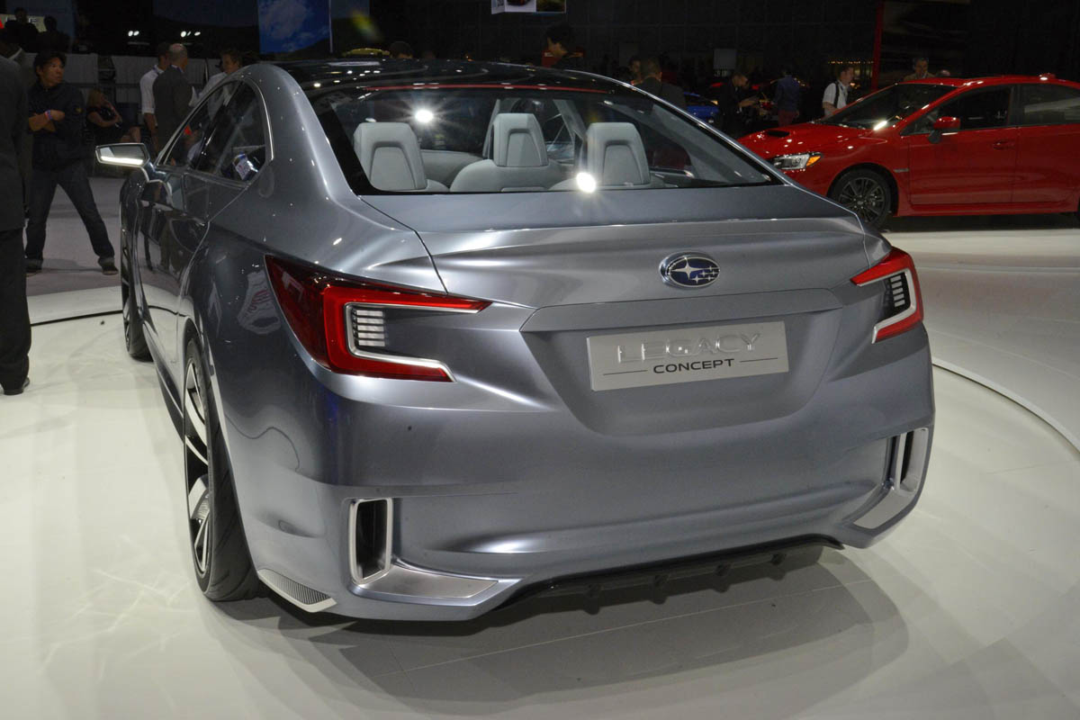 Subaru Legacy Concept silver rear