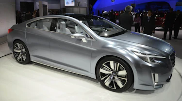 Subaru Legacy Concept silver side profile