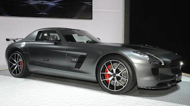 Mercedes SLS AMG GT Final Edition grey side profile