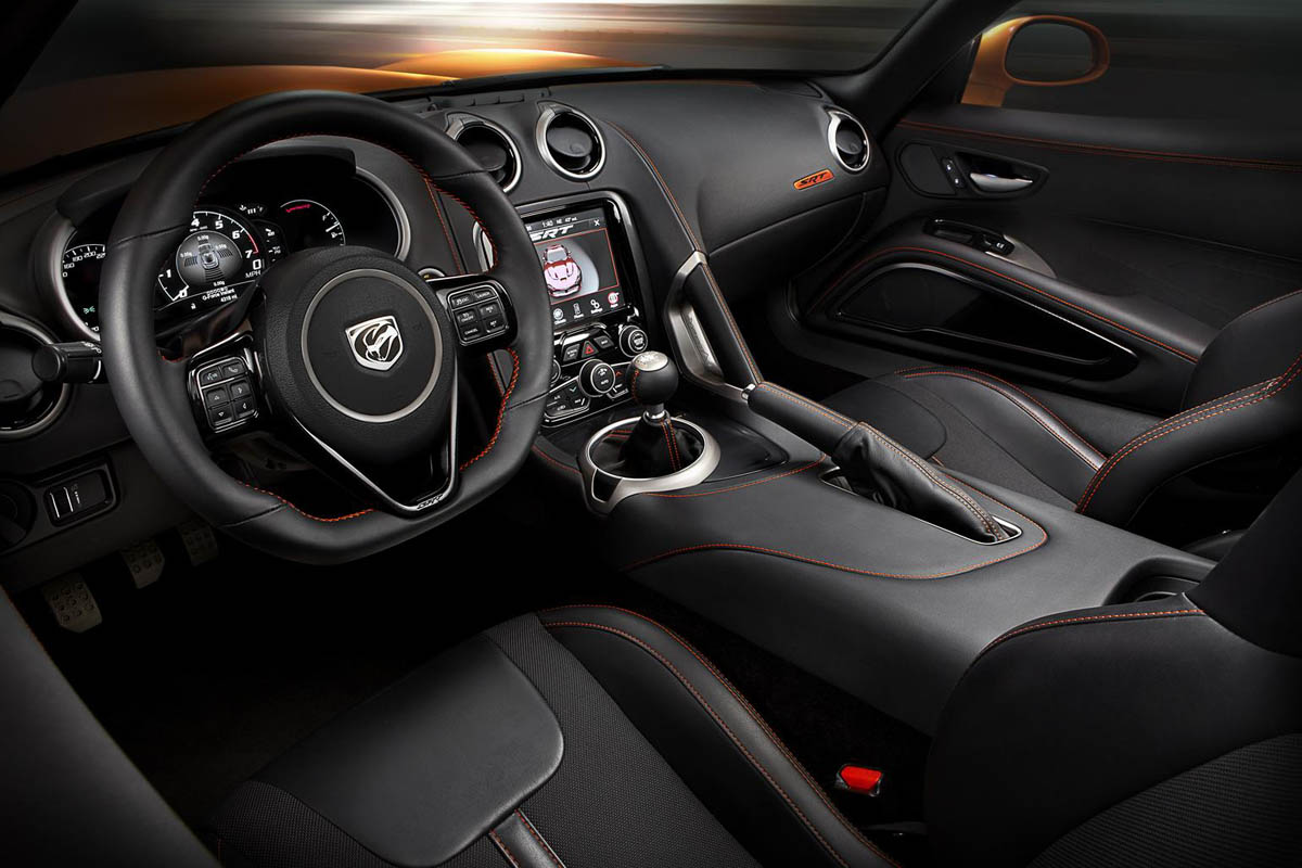 SRT Viper TA edition interior dashboard manual stick shift