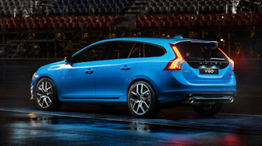 Volvo V60 Polestar blue rear