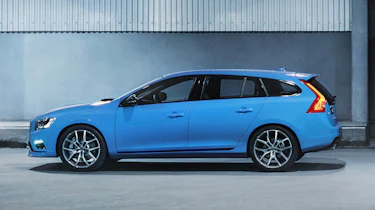 Volvo V60 Polestar blue side profile