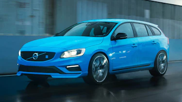 Volvo V60 Polestar blue front