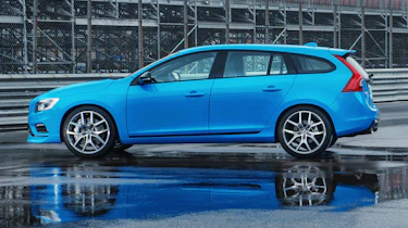Volvo V60 Polestar blue side