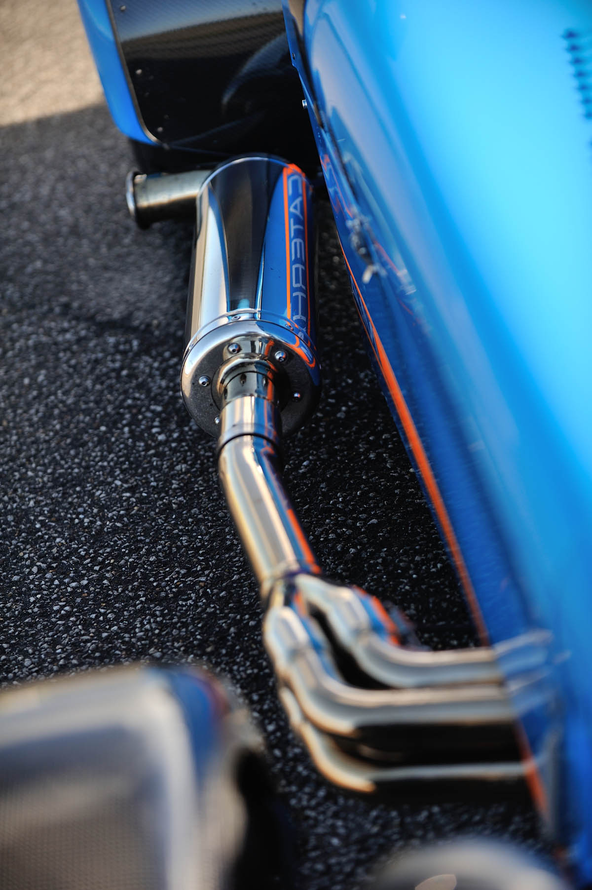 Caterham 620R side exit exhaust
