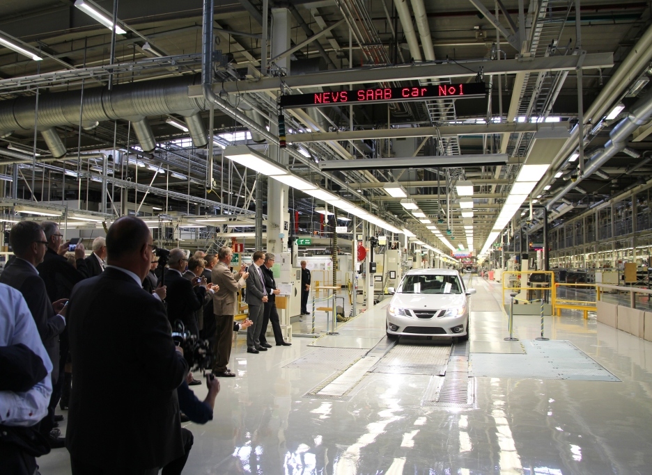 Saab production re-started