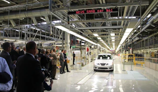 Saab production re-started