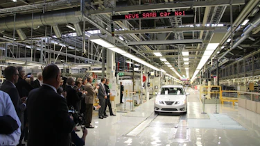 Saab production re-started