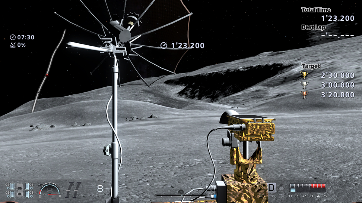 Gran Turismo 6 Lunar Rover on moon