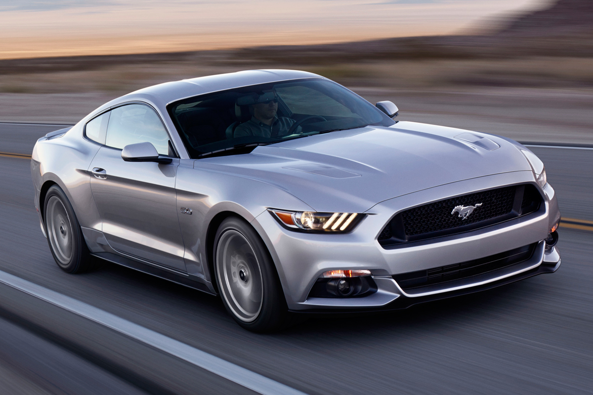 2014 Ford Mustang silver driving front
