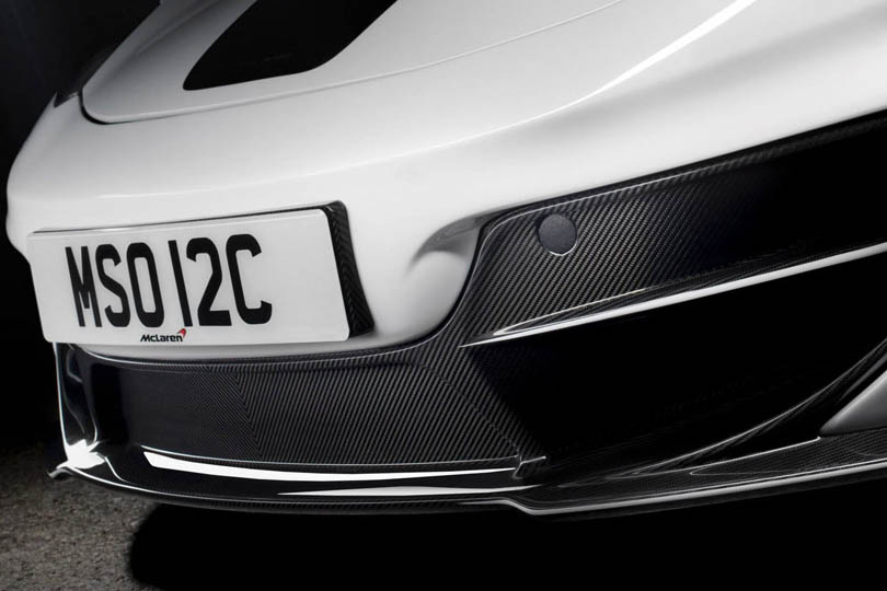 McLaren 12C MSO Concept carbon front splitter spoiler