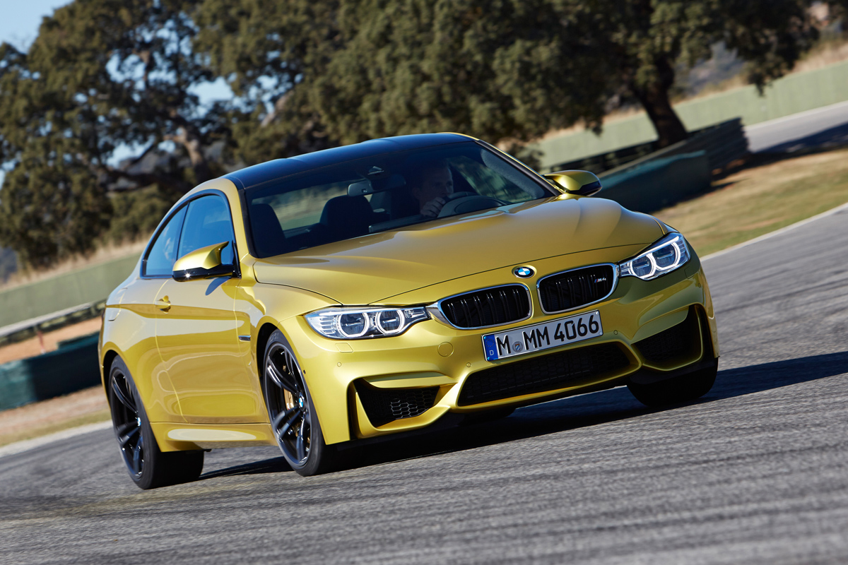 New BMW M4 yellow front