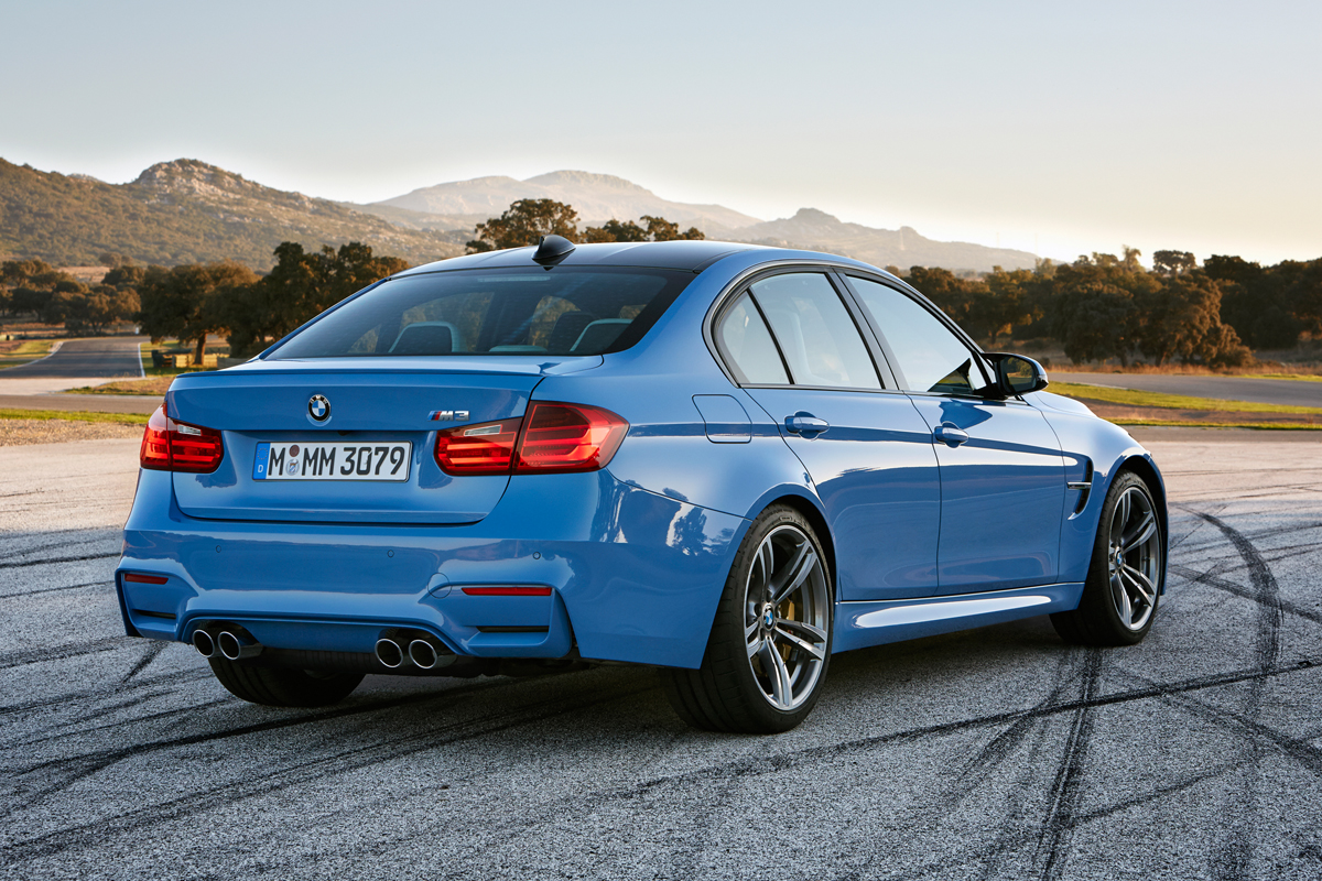 New BMW M3 saloon blue
