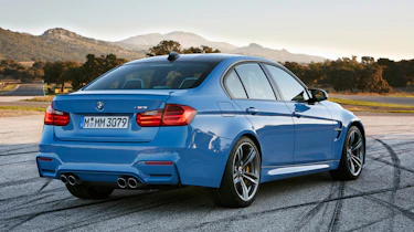 New BMW M3 saloon blue
