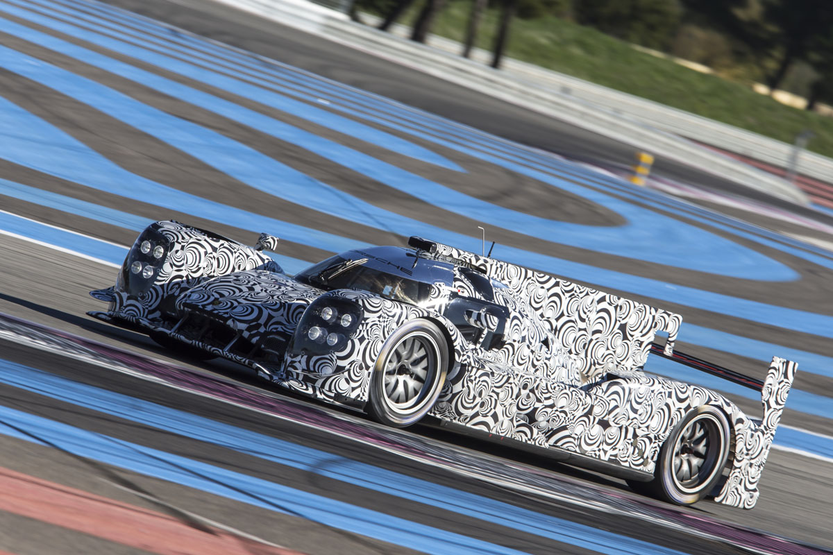 Porsche 2014 LMP1 Le Mans car testing