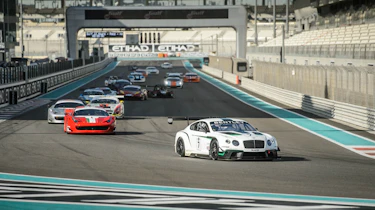 Bentley Continental GT3 race debut report Abu Dhabi