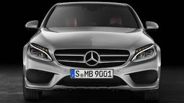 Mercedes C-class silver front