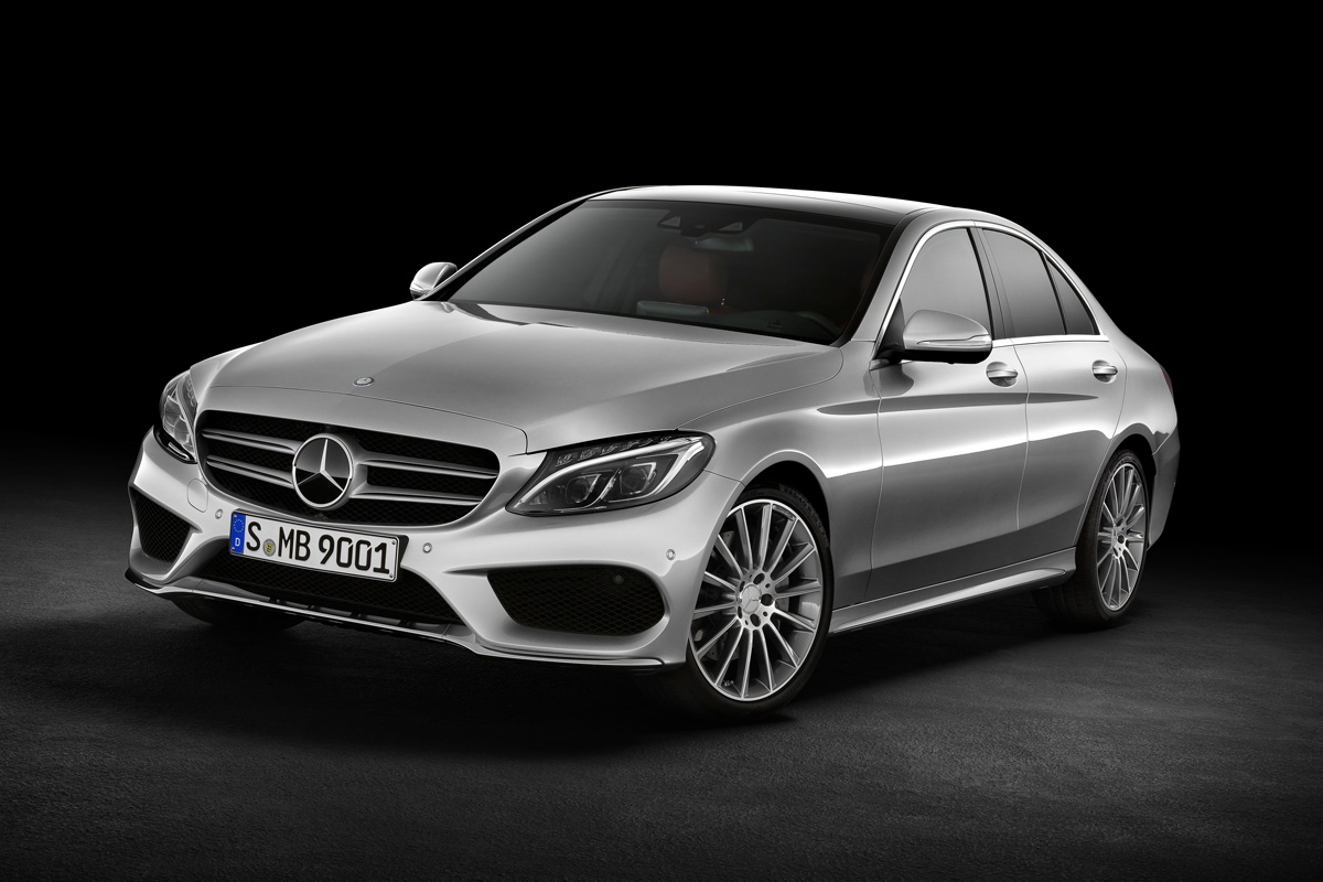 Mercedes C-class silver