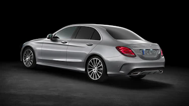 Mercedes C-class silver rear