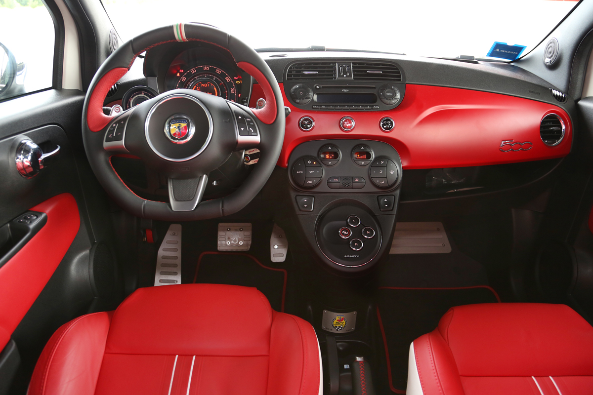 Abarth 595 50th Anniversary interior dashboard