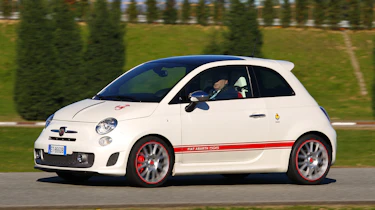 Abarth 595 50th Anniversary red and white