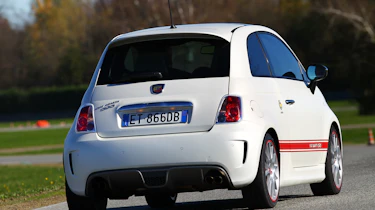 Abarth 595 50th Anniversary red and white rear