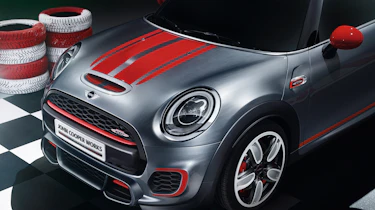 New Mini John Cooper Works Concept bonnet stripes