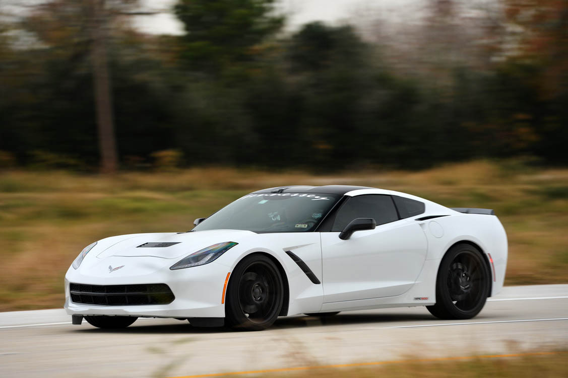 Corvette Stingray Hennessey 200mph Highway 99