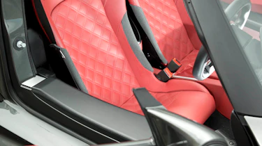 Lotus Exige S Roadster red sports seats