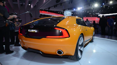Kia GT4 Stinger concept car live detroit show pics