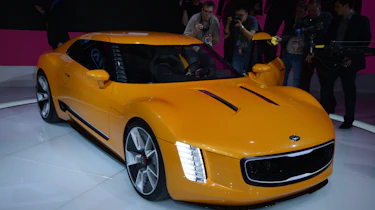Kia GT4 Stinger concept car live detroit show pics